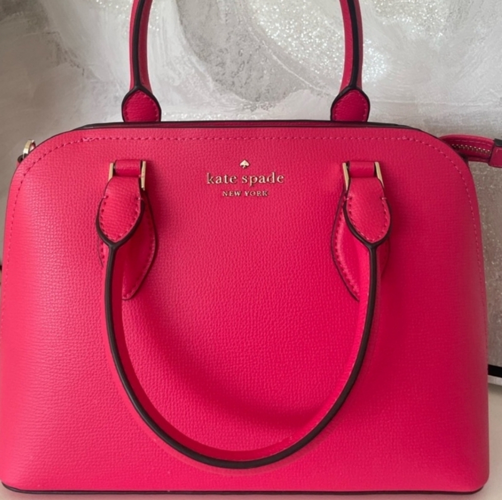 Kate Spade LIKE NEW Women's pink Darcy crossbody small satchel handbag purse